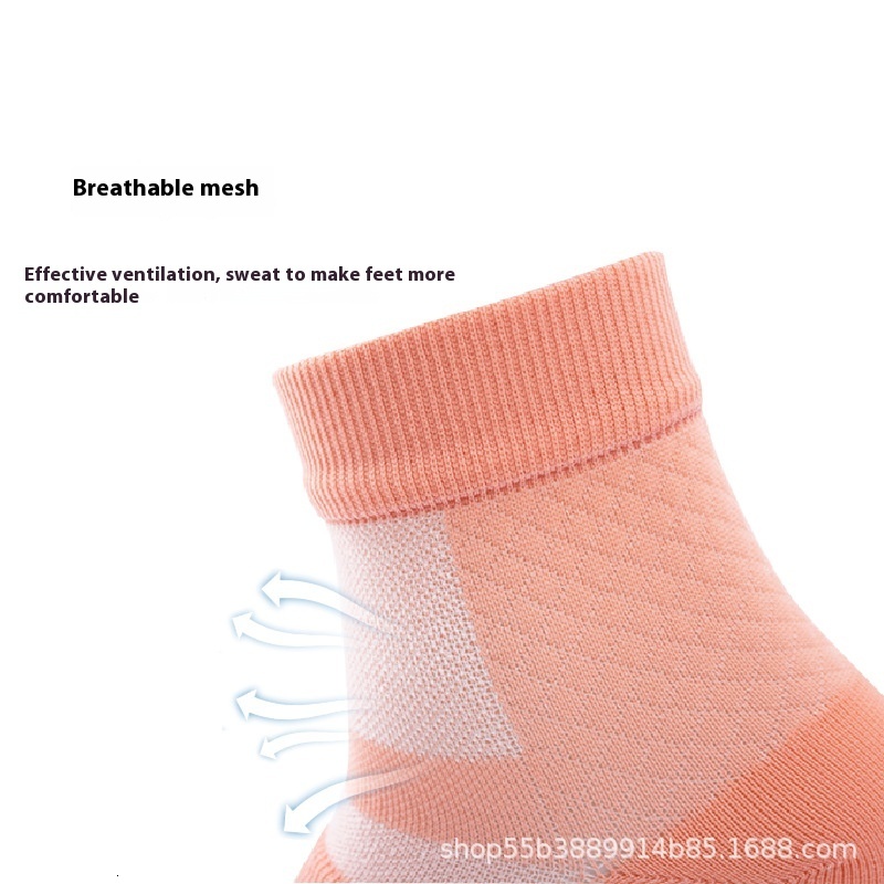New breathable mesh toe exposed sports ankle protection socks, yoga protective outdoor elastic compression socks