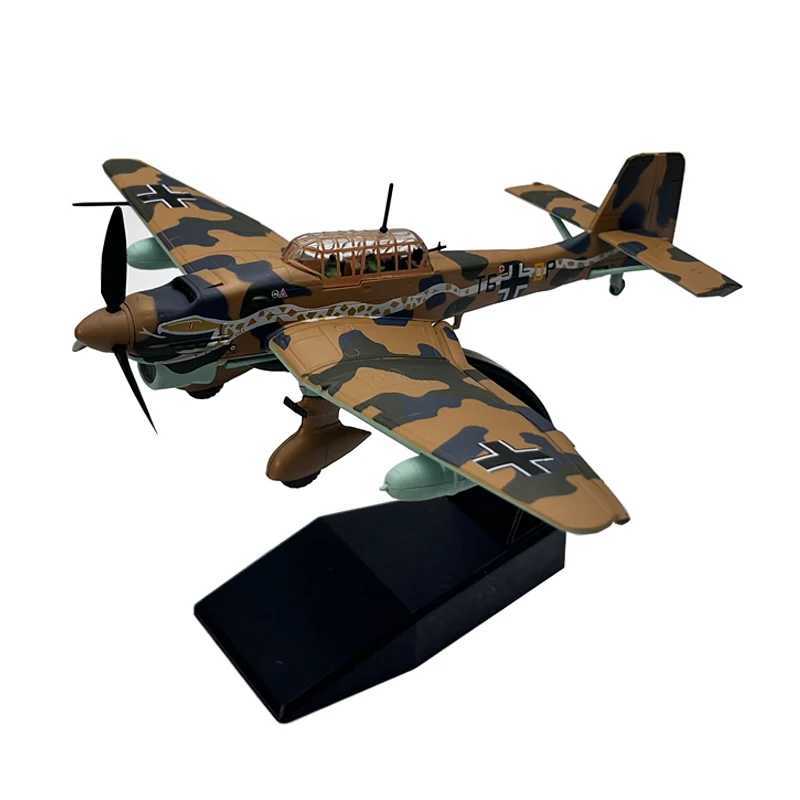1 72 1/72 scale German Junkers Stuka JU-87 JU87 bomber fighter jet die cast metal airplane model childrens toy W240829