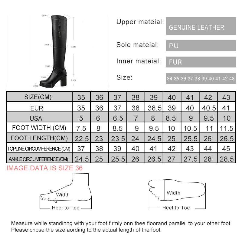 AIYUQI Over The Knee Boots Women 2024 New Genuine Leather Women Platform Boots Fur Fashion Women Motorcycle Boots