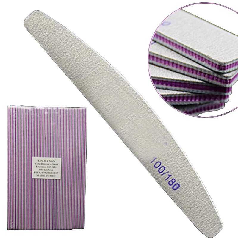 5/10 pieces of professional nail file double-sided buffering nail accessories used for processing nail sanding and polishing tools lime A Ongle W24082