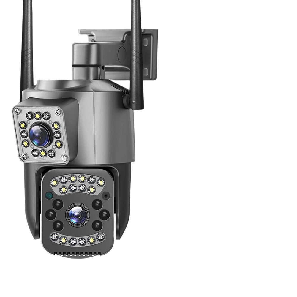 4MP Dual Lens WiFi IP Camera Night Vision Ai Human Detect PTZ Outdoor Video Camara Wireless V380 Pro CCTV Security Protection