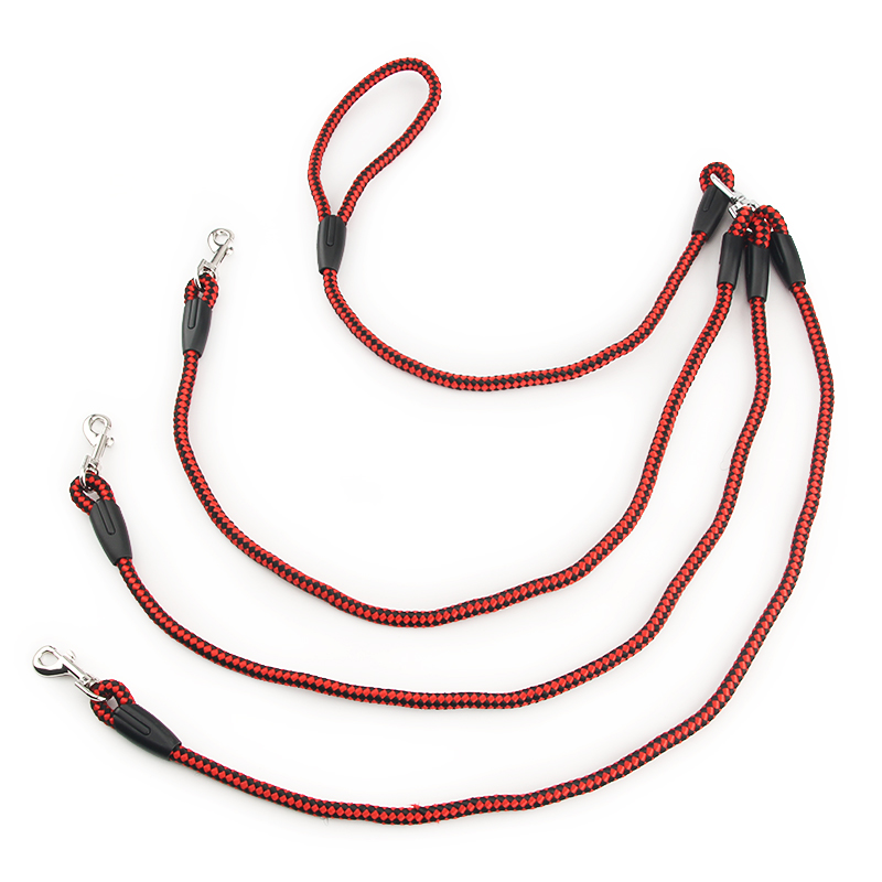 3 In 1 Durable Nylon Pet Dog Leash , 360° Swivel No Tangle Climbing Rope Removable Pet Traction Rope, Lead for Medium Large Dogs