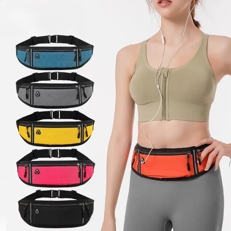 Professional Running Waist Bag Sports Belt Pouch Mobile Phone Case Men Women Hidden Gym SportsBags Pack 240830