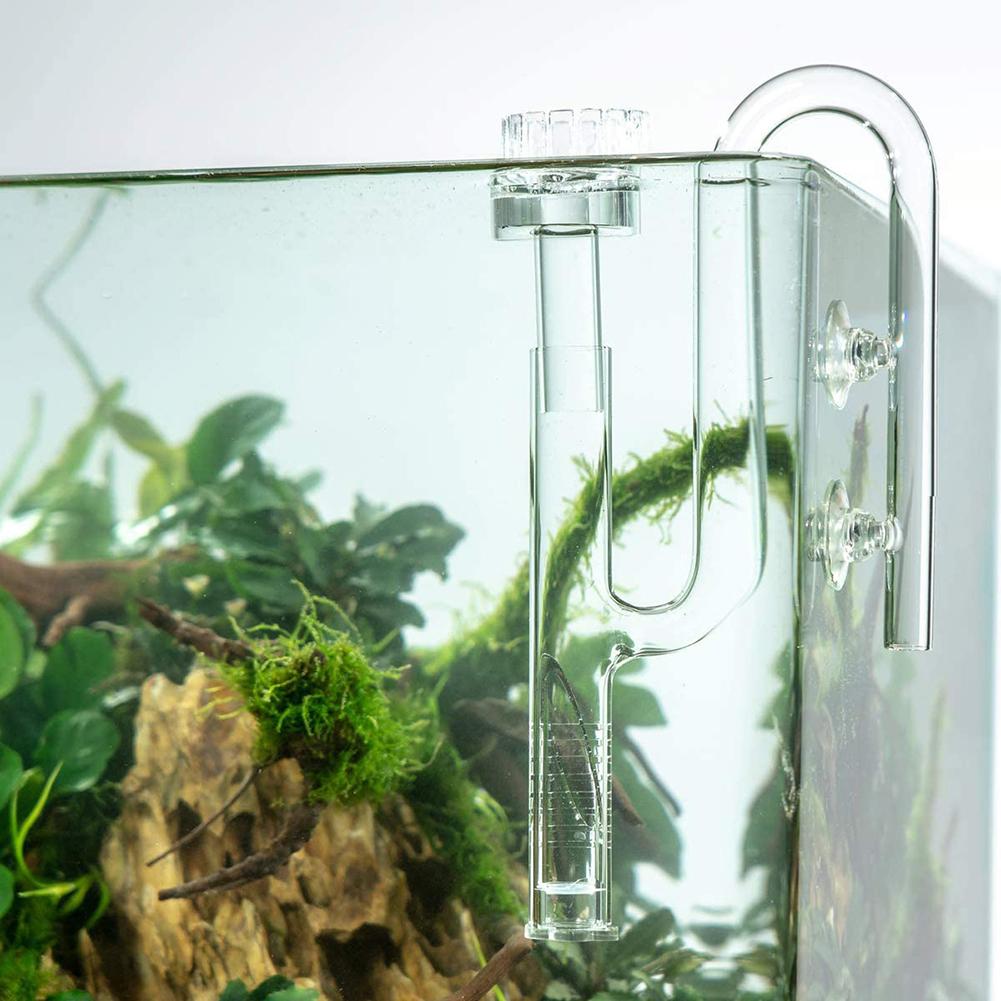 Mini Glass Lily Pipe Skimmer Inflow Filter System Aquarium Fish Tank Supplies Accessories
