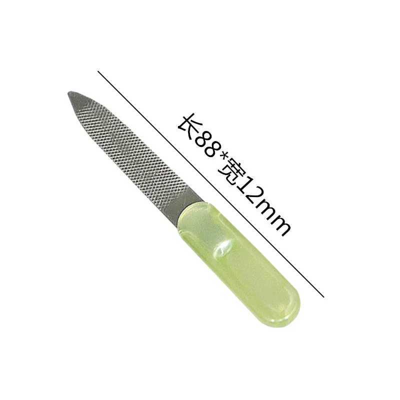 Stainless steel nail file plastic nail reinforcement tool manual nail file professional manual tool W240829