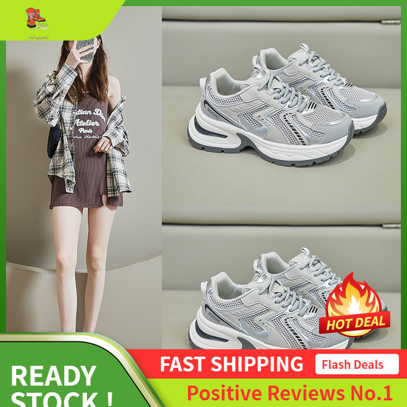 Ddmysports Instagram Korean New Dad Women S Spring Student Sports Running Casual Shoes Thick Sole Eightened BS OUTDOOR