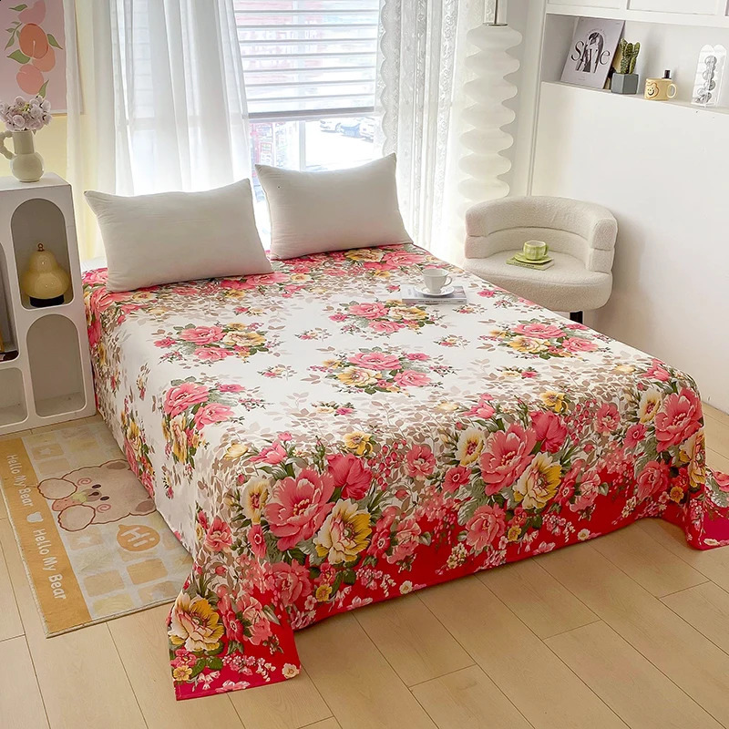 Sheet Bedding Full set of floral printed plain bedding Sabanas bedding single/large/large bedding 240830