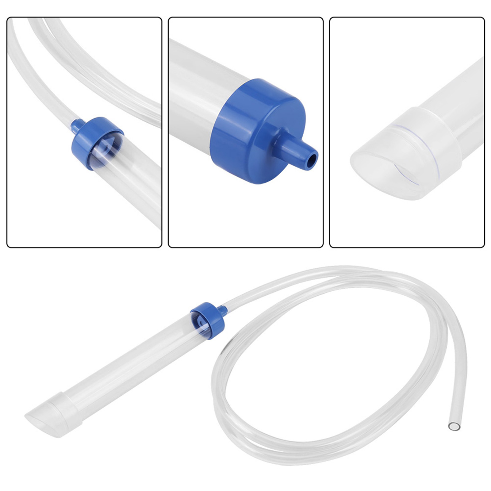 Fish Tank Air Pump Cleaning Tools Aquarium Manual Water Changer Handheld Aquarium Cleaner Vacuum Siphon Pump