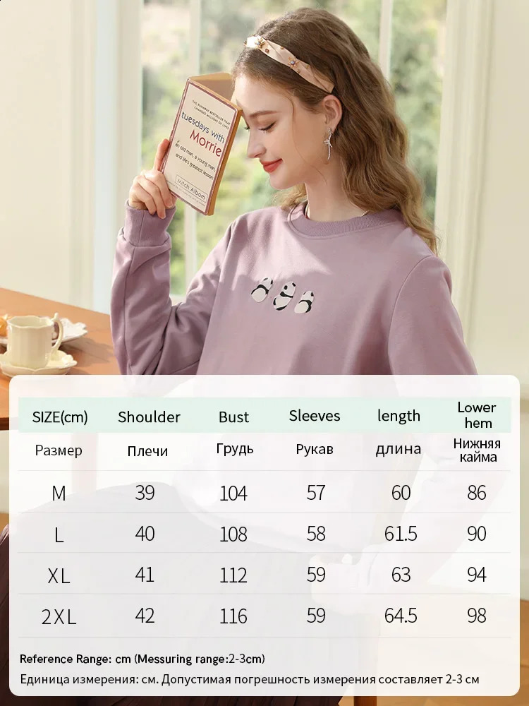 I believe in your womens embroidered hooded sweatshirt with velvet thick round neck for winter warm lazy loose casual top 2234195394 240827