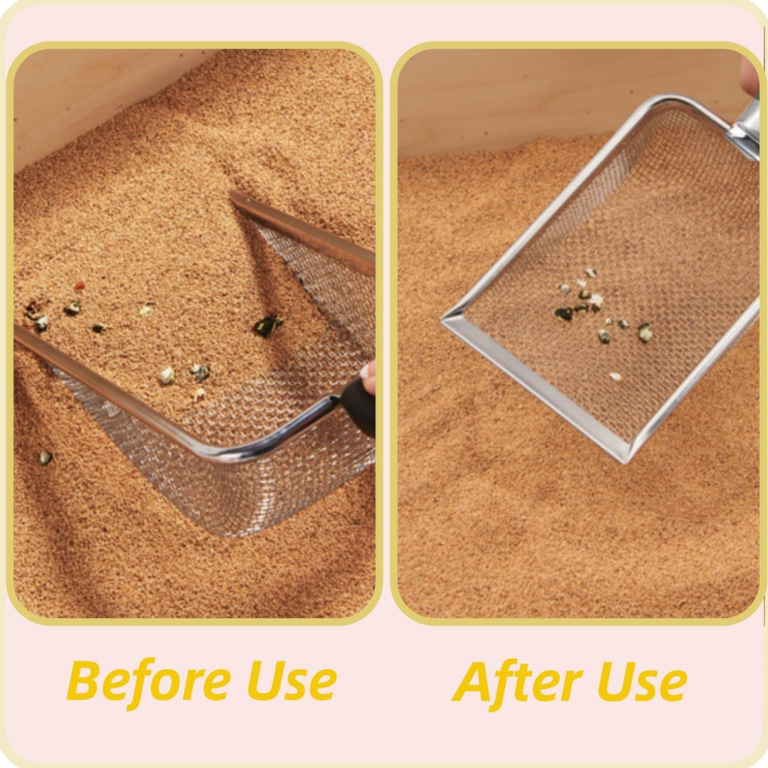 Pet Cleaning Tool Metal Aluminum Alloy Kitty Litter Scoop Stainless Steel Handle Pet cat Poop Shovel ultra-durable