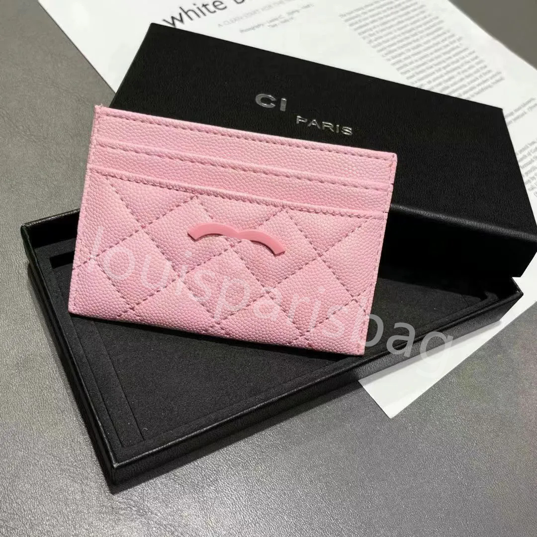 Women Luxury CardHolder Ava Designer Wallet Id Card Coin Purses Cowhide Leather Fashion Key Pouch Mens Card Holders Zippy Purses Chain Money Wallets Keychain