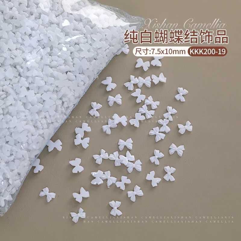 100 pieces of 6mm Aurora Butterfly Nail Art Charm Resin Kawaii Accessories Mini 3D Butterfly Nail Water Diamond DIY Nail Art Decoration W240829