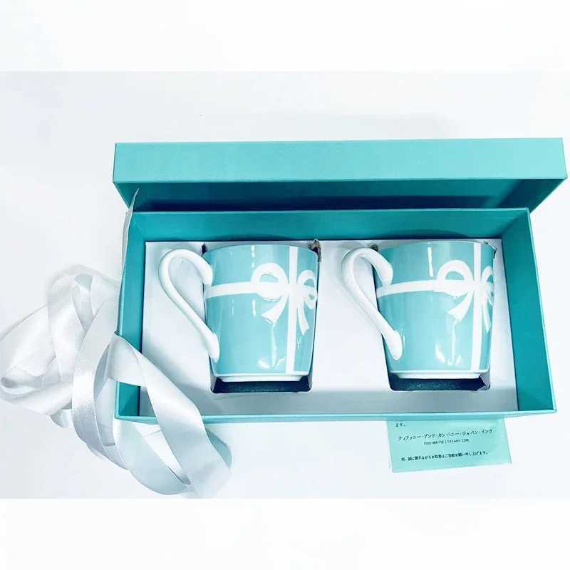 Mugs 2PCS/Set Ceramic Couple Cup Bone Chinese Water Cup Ceramic Cup Wedding Gift Valentines Day Gift Christmas Gift Coffee Cup T240829HBVZ