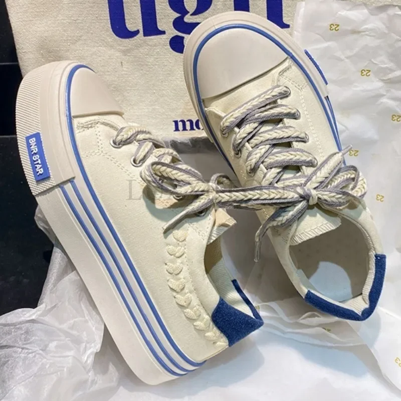 Thick-Soled Canvas Kicks: Breathable Spring-Autumn Shoes 4