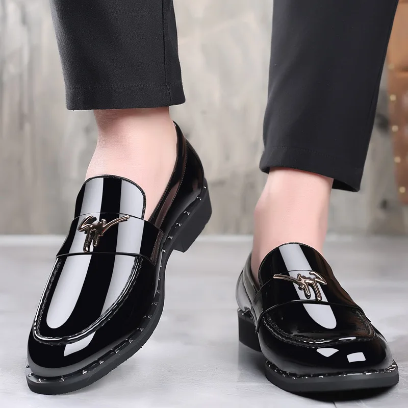 male comfortable shoe leather fashion shoes men terse mocassini loafers black high quality casual mens business dh911125171