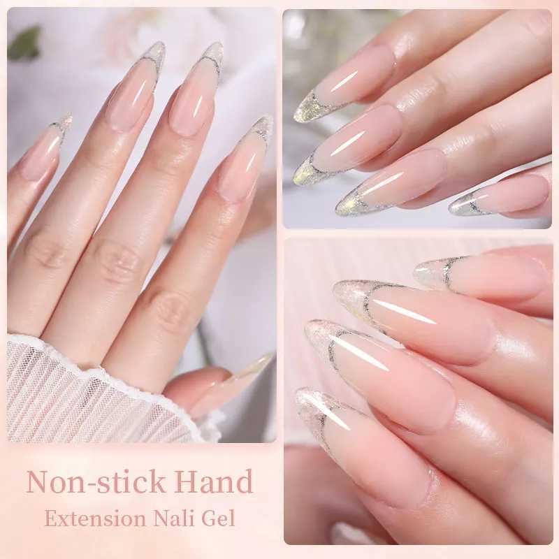 LILYCUTE 8ML rodless manual extension hard gel nail polish for DIY 3D carved pattern nail art shape solid gel varnish W240829