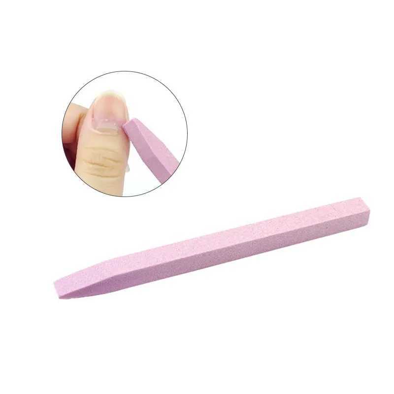 Quartz nail file professional sanding buffer block V-shaped nail art grinding keratin layer removal process tool W240829