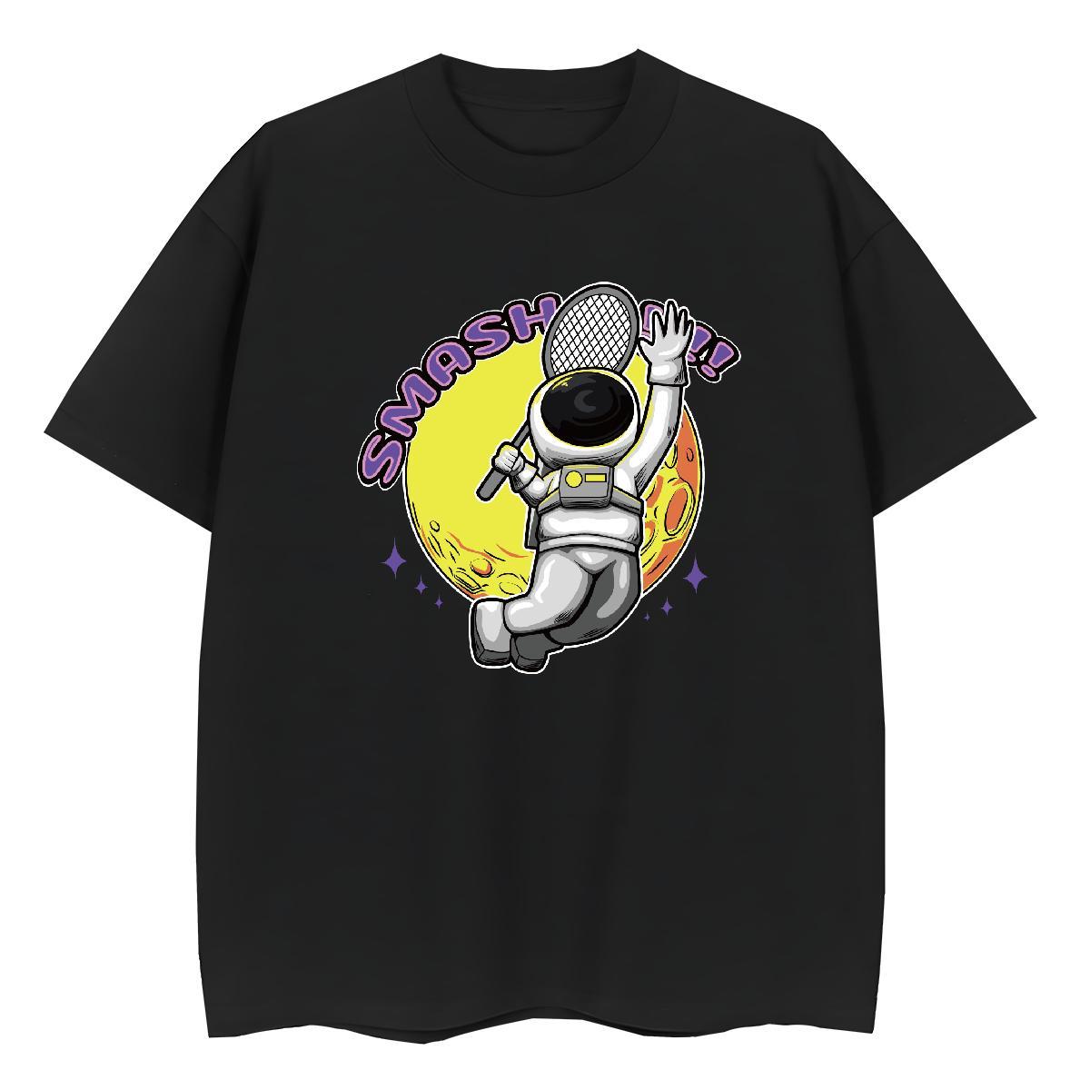 Comfortable Tshirt for Man Woman 230g Pure Cotton universe Beach Women T Shirts Breathable Crew Neck Cartoon Anime Tshirts