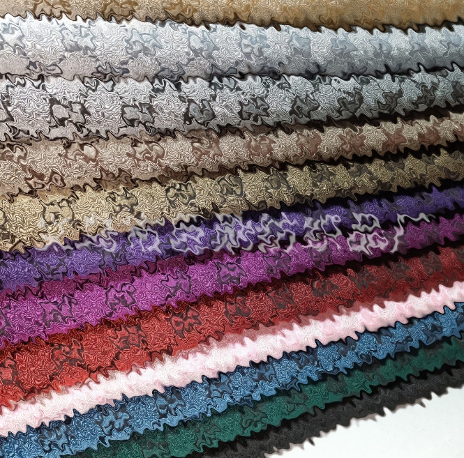 Color-woven jacquard fabric English letter retro fabric clothing clothing wallet shoes hat fabric Top All-match