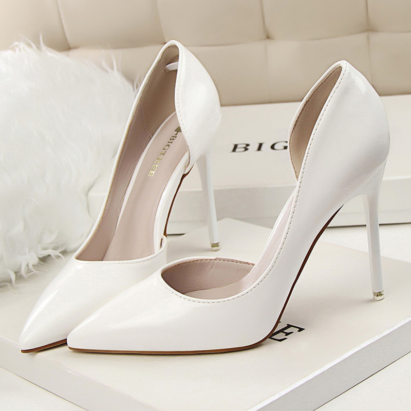 BIGTREE 2024 Pumps Patent Leather High Stiletto Sexy Party OL Career Women Heels Office Shoes 12 Colors
