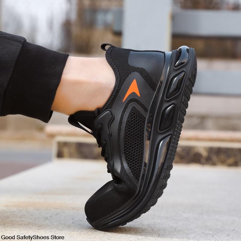 Cushion Air Women Steel Toe Protective Shoes Breathable Lightweight Work Safety Sneakers Boots Men fa6e