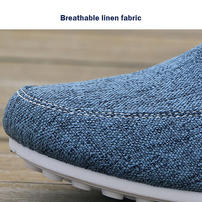 Men Loafers Shoes 2024 Canvas Casual Shoes For Men Outdoor Walking Footwear Breathable Linen Surface Flats Shoes Men Loafers