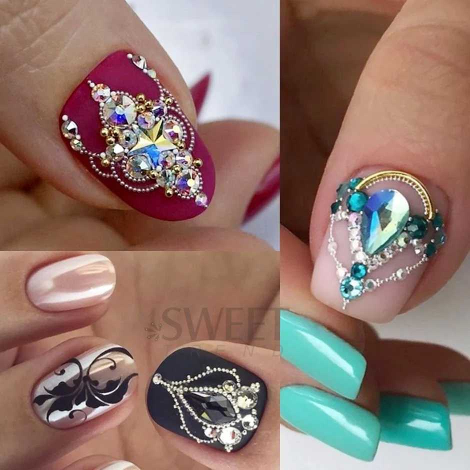 0.4mm small stainless steel microbeads used for nail art decoration metal Y2K stud nails caviar beads silver gold gray accessories W240829