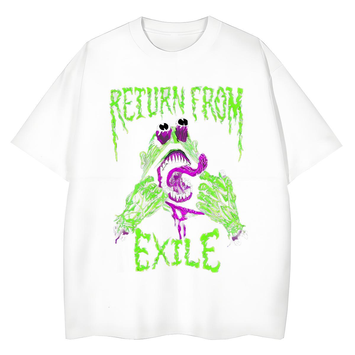 Female Unisex Tshirts 230g Pure Cotton exile Sport Woman T Shirts Short sleeve Soft Anime Clothings