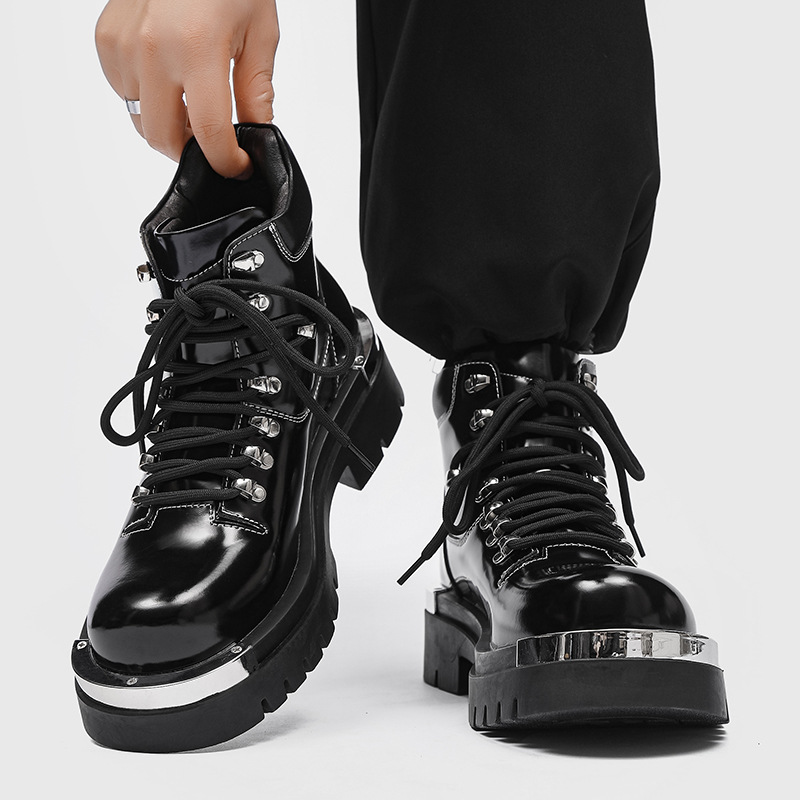 Men's New Fashion women metal Winter Comfortable Ankle Boot Men Snow Boots Casual Mens Shoes Non-Slip Male Footwear 36-44 2eea s s