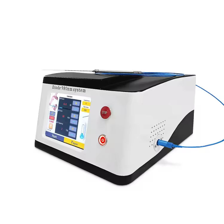 Top Notched 980nm Diode Laser Lipolysis Device for Weight Loss Body Slimming 980 1470 Optic-fiber Coupling Skin Tightening Face Line Sculpting Machine