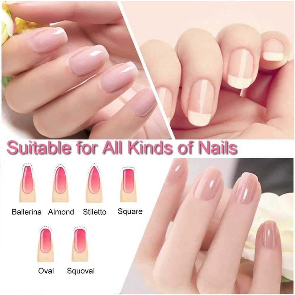 5 glass nail files for natural nails finger files double-sided Ombre etched travel files professional manual nail tools* W240829