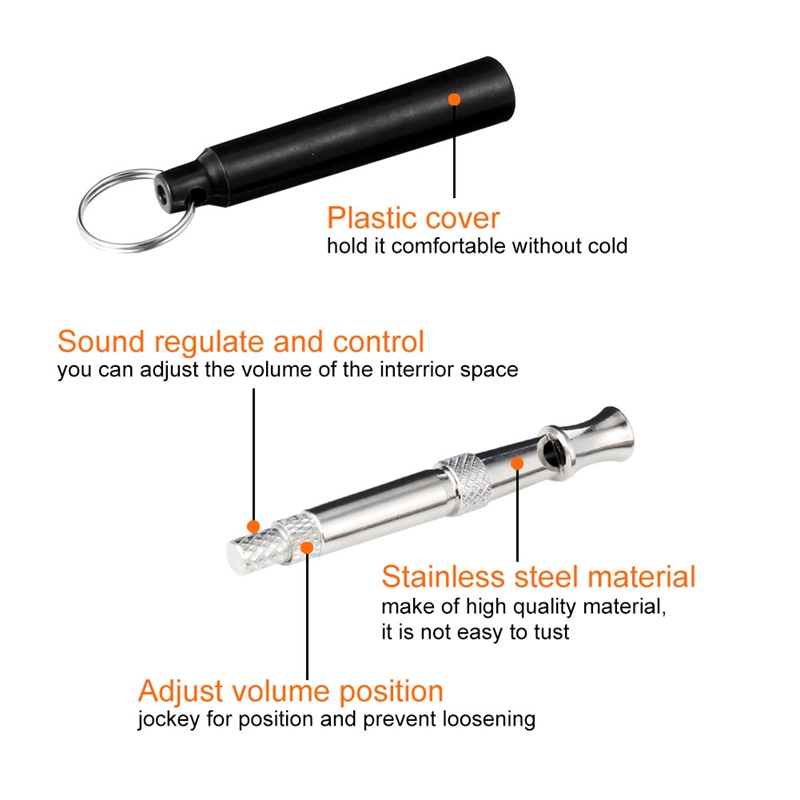 3pcs/set Pet Cat Dog Training Clicker Pet Obedient Whistle Adjustable Wrist Strap Sound Key Chain Household Pet Supplies