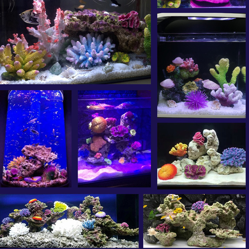 New Artificial Resin Coral Reef Aquarium Ornaments Landscaping Fish Tank Decor Home Fish Tank Aquarium Accessories