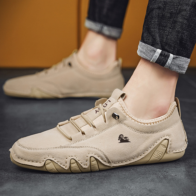 2025 NEW Summer Sneakers Casual Leather Italian Brand High Quality Loafers Fashion Moccasin Men Sports Shoes c