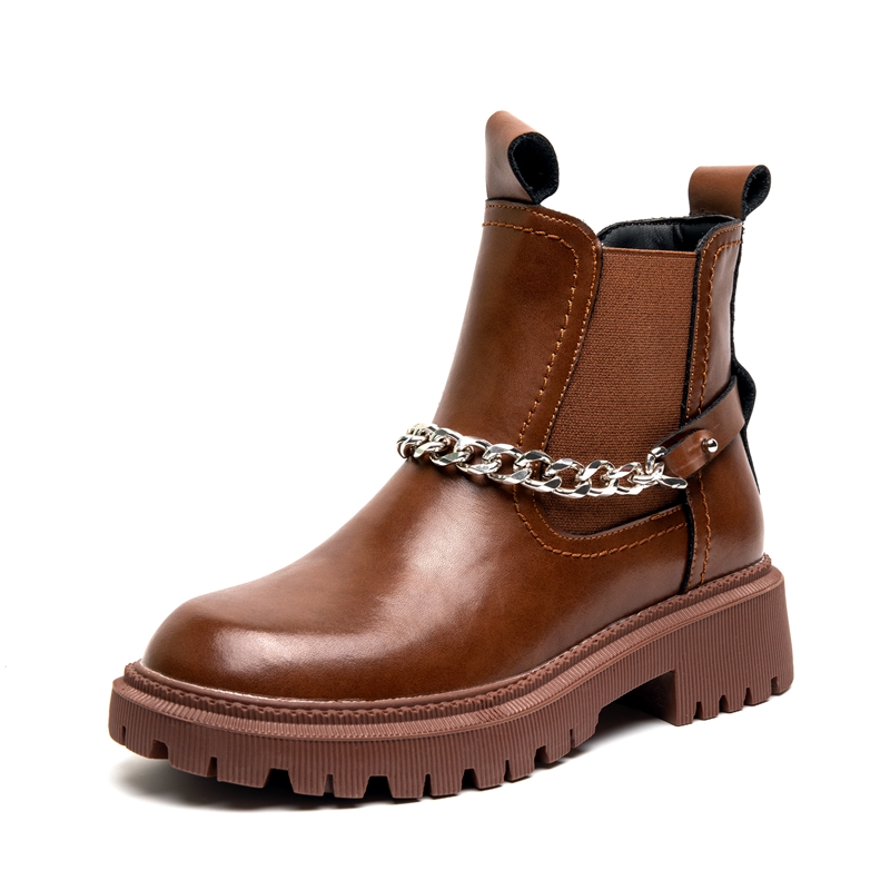 Winter AIYUQI Genuine Leather Large Size 41 42 Fur Ankle Boots Fashion British Style Women boots 7d33