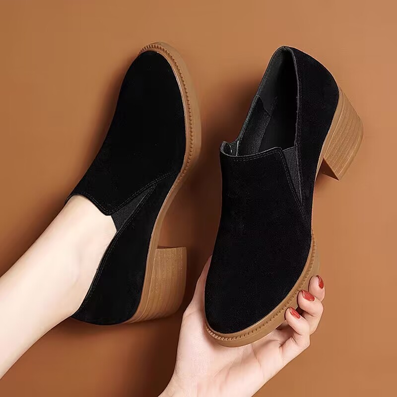 2025 new Fashion New Women's Spring and Autumn Ladies' Thick Bottom Lefse Platform Shoes High Heels zhanyishengli