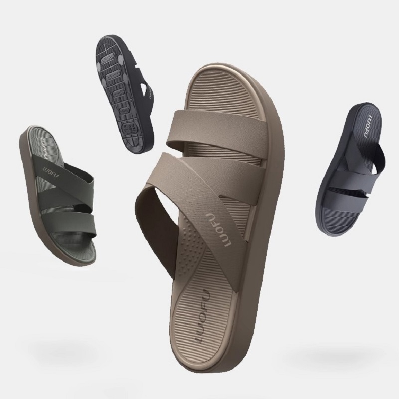 LUOFU 2024 New Men's Slippers Summer Home or Outdoor Anti slip, Wear resistant, Odorless Feet Simple Fashion EVA Sandals Slipper
