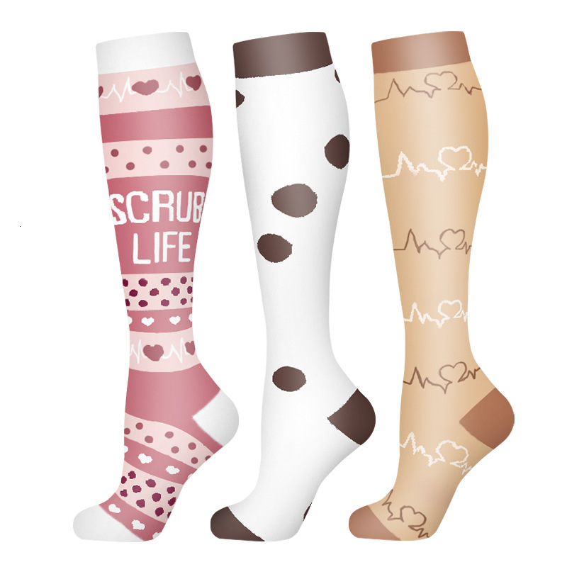 New Sock Set for Sports Long Pressure Socks, Compression Legs, Knee length