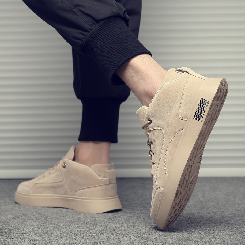 oxfords Casual lace up Footwear Breathable Outdoor fashion Male Sneakers Comfortable suede Leather Men Shoes 05d5