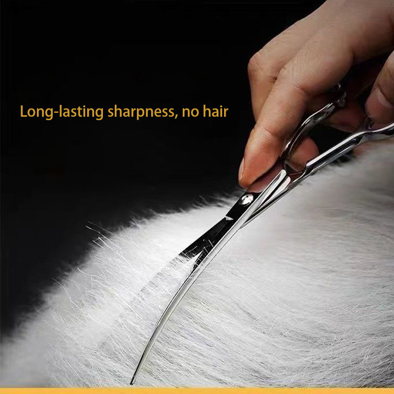 Grooming Dog Hair Professional Trimming Set Teddy Haircutting Bent Scissors Pet Clippers Portable Sets H260303