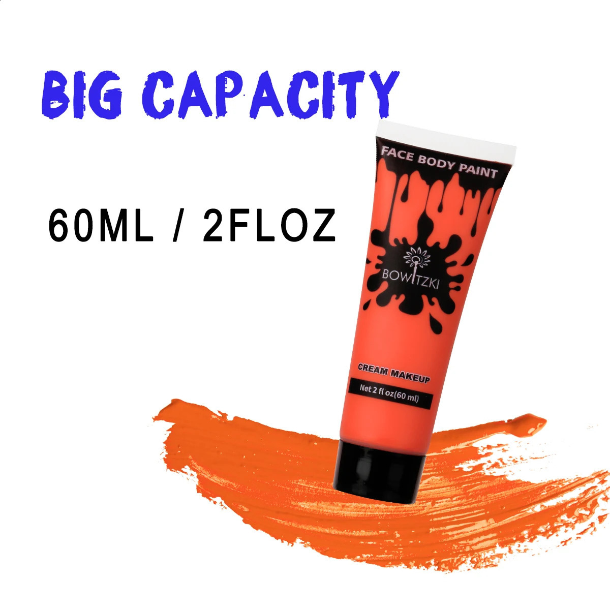 Bowitzki and body painting 2oz cream makeup 60ml water-based painting special effects for adults and children Halloween 240829