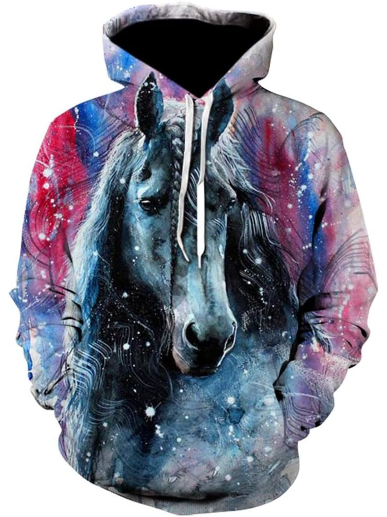 Hoodie for Mens 3D Horse Printed Horse Hoodies Sweatshirts Pullover Graphic Hoodies sweatshirt Pullover