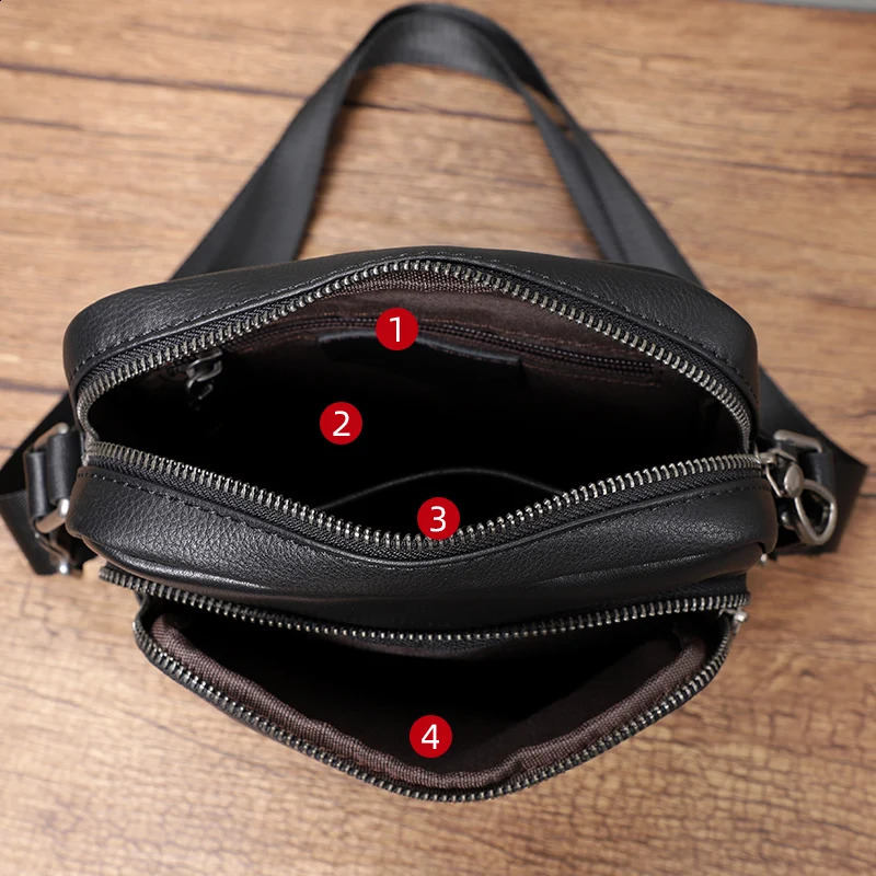 Natural leather mens bag flip soft leather shoulder bag small mens cross body bag one layer denim messenger bag 240830