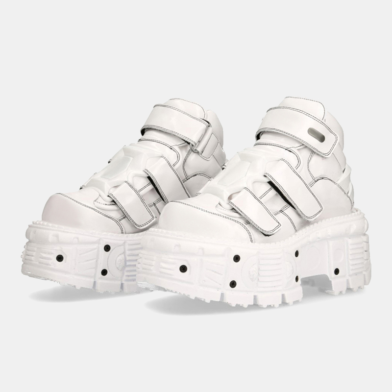 Fashion Women's Brand Ankle Platform Metal Decoration Shoes New Pumps Gothic Punk Style Motorcycle Boots Y2k Cosplay b919