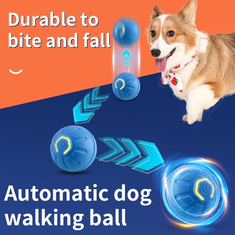 Wholesale Interactive Automatic Pet Gravity Electric Amusement Pet Jump Ball Smart Bouncing Ball For Cat Dog Toy