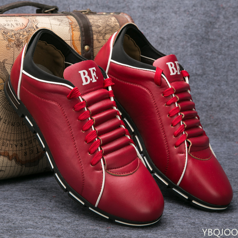 Spring Casual Fashion Leather For Summer Men's Flat Shoes Sneakers Men Dropshipping New Plus Size 38-48 827d