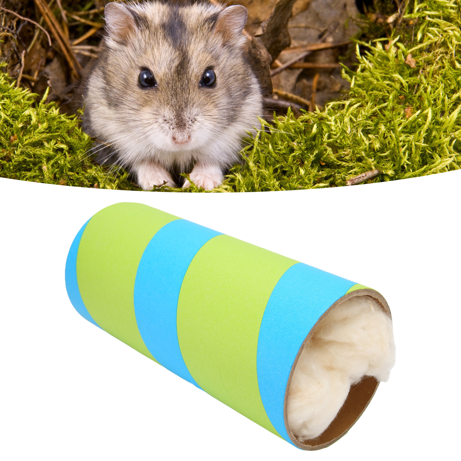 Hamster Play Tube Environmentally Friendly Safe Fun Tunnels Play Tube With Cotton For Small Pets
