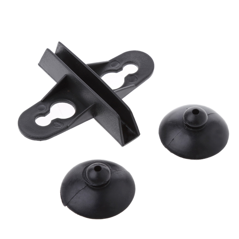 C5AC 5pcs Aquarium Fish Tank Suction Cup Divider Black Plastic Sheet Holders Hot