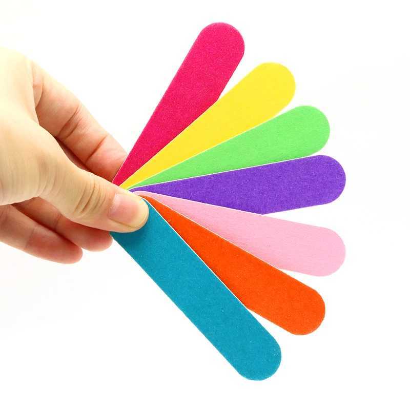 10/20pcs wooden nail file 9cm double-sided sanding buffer block polishing nail file manual tool professional sandpaper finger W240829
