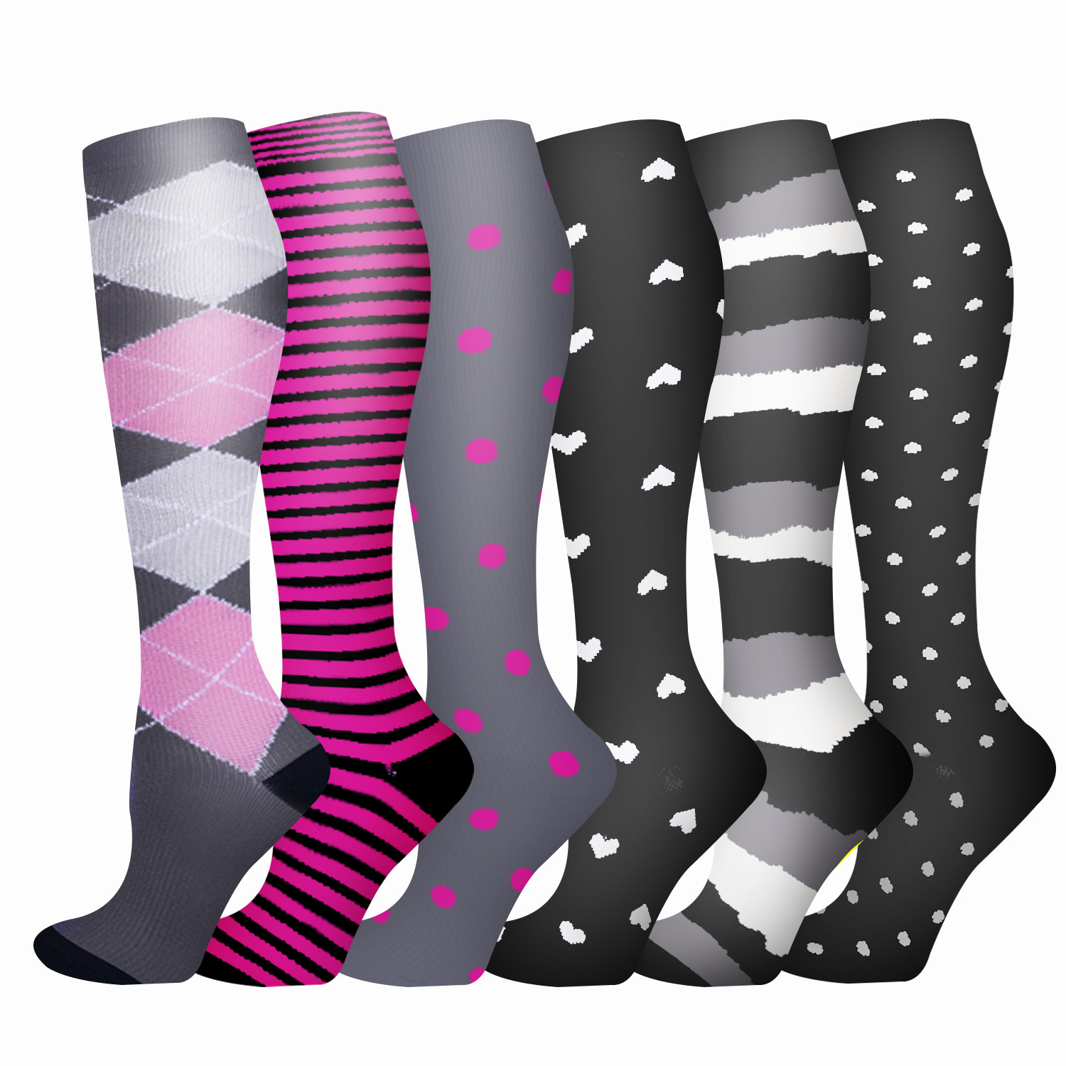 Men's and women's running elastic compression outdoor sports shaping leg socks, pressure calf socks